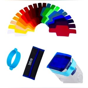 Selens Universal Flash Gels Lighting Filter SE-CG20-20 pcs Combination Kit